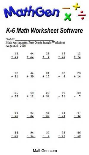 Math Worksheet