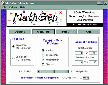 MathGen Demo Generate