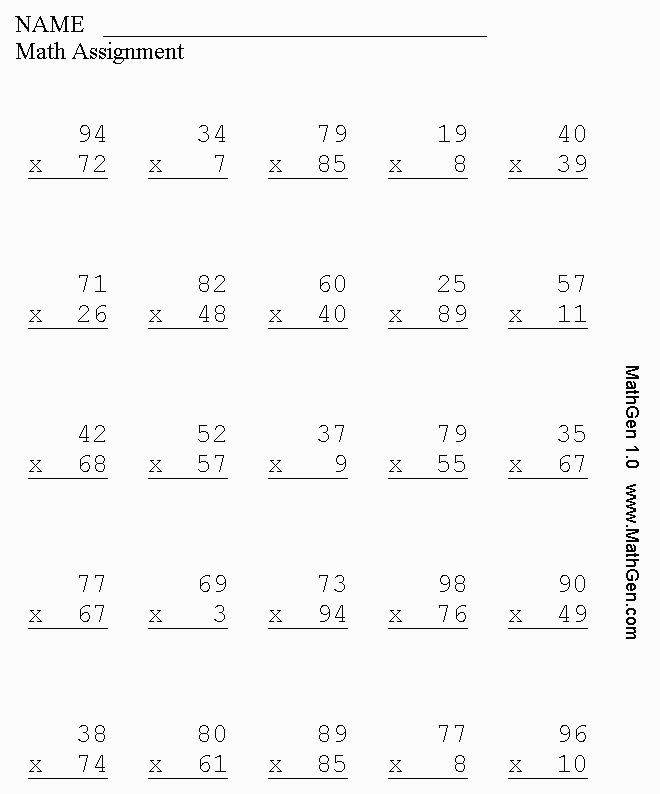 k 6 multiplication math worksheets multiplication worksheets