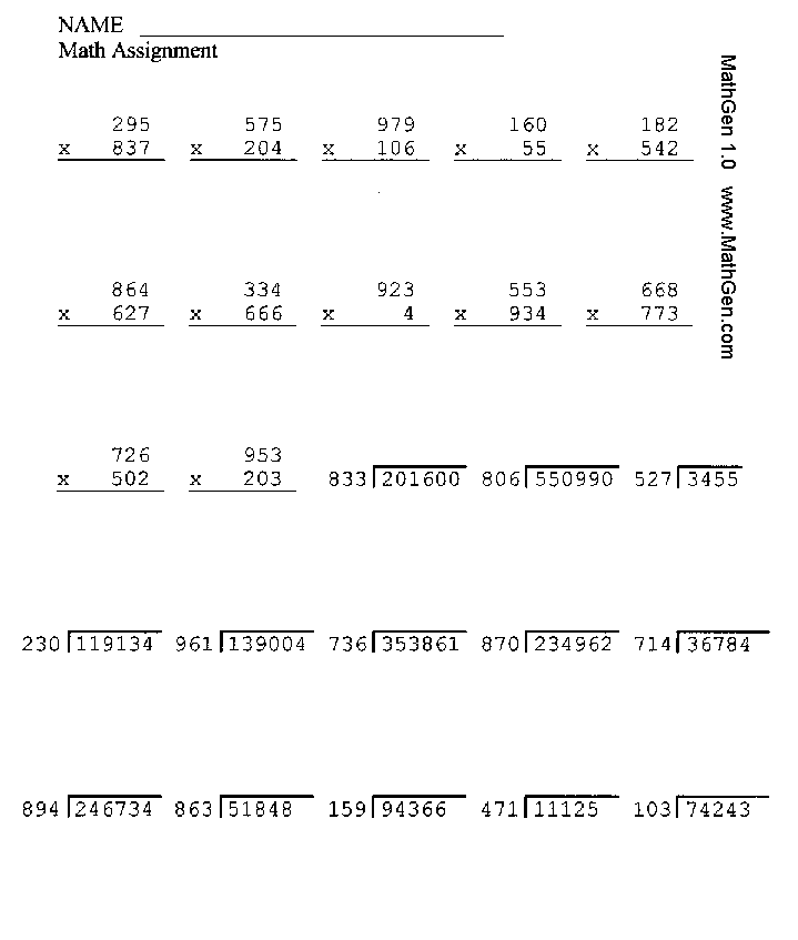 Printable math worksheets 9th grade